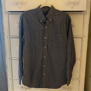 Arrow Men's Black and White Plaid Shirt